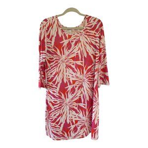 Jean-Pierre Klifa Women's Dress XL - Vibrant Abstract Floral Print - NWOT